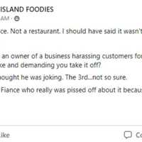 <p>Amy Lee&#x27;s post in the Long Island Foodies Facebook group.</p>