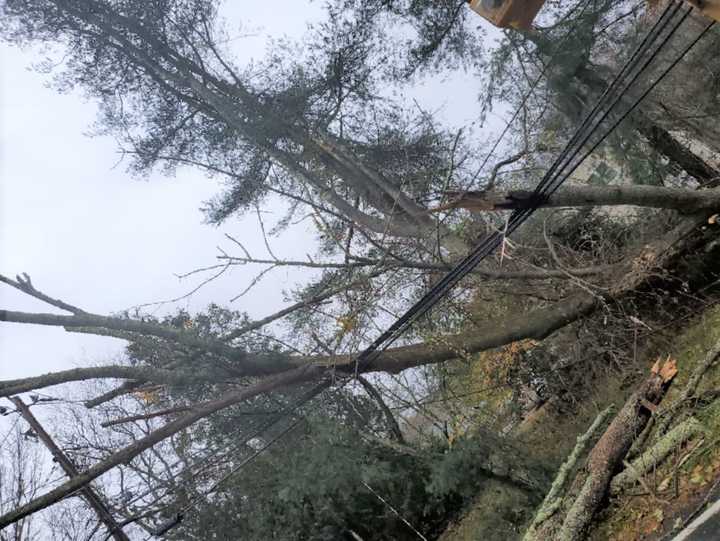 Eversource crews were working to repair outages in Connecticut.