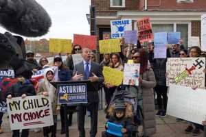 Astorino Says He Didn't See Nazi Symbols Displayed While He Spoke At Anti-Vax Protest