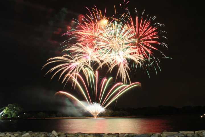 Fireworks at Rye Playland.