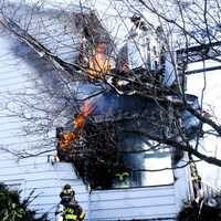 <p>At the scene of the Saturday, Feb. 24 fire at&nbsp;6-09 5th Street off Morlot Avenue in Fair Lawn.</p>