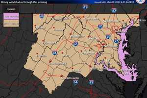 Wind Advisories For All Of Maryland; Severe Thunderstorms Possible For Monday