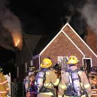 <p>Flames blew through the upper story of the Berkshire Road home -- operated by the Alliance Against Homelessness of Bergen County -- just before midnight.</p>