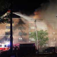 <p>The blaze raged for hours.</p>