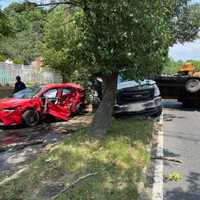 <p>One person had to be extricated on Connecticut Avenue at the intersection of Dean Road.</p>