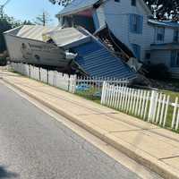 <p>A box truck crashed into a home Wednesday in Cecil County, volunteer firefighters said.</p>