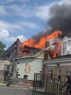 Massive House Fire Reported In Baltimore, Shutting Down Roads (DEVELOPING)