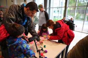 Artists Interact With Families At Burns Film Center In Pleasantville