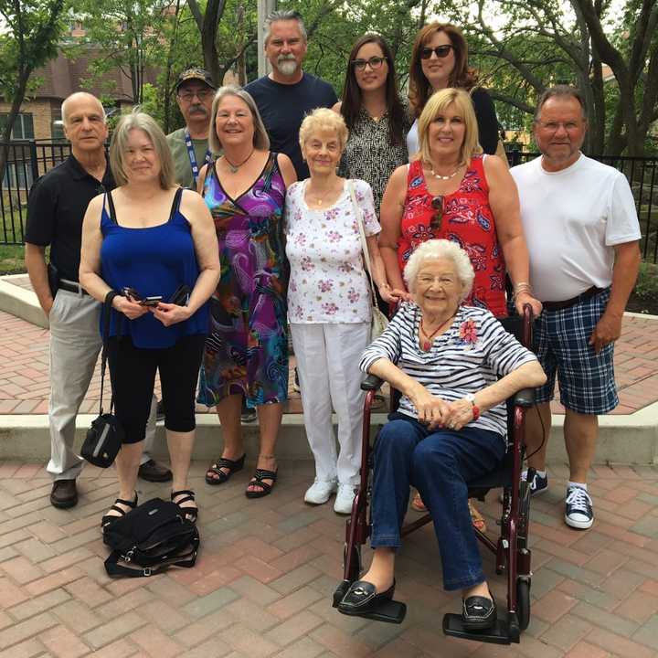 Members of the Zalewski family at Tuesday&#x27;s rededication ceremony