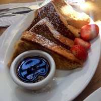 <p>The brioche French toast with fresh fruit and maple syrup at Farmhouse Café &amp; Eatery in Cresskill.</p>