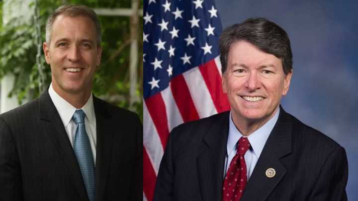 Rep. Sean Patrick Maloney, left, Rep. John Faso