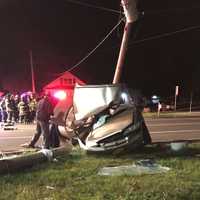 Passenger Killed After Car Crashes Into Utility Pole On Route 9W