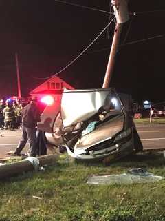 Passenger Killed After Car Crashes Into Utility Pole On Route 9W