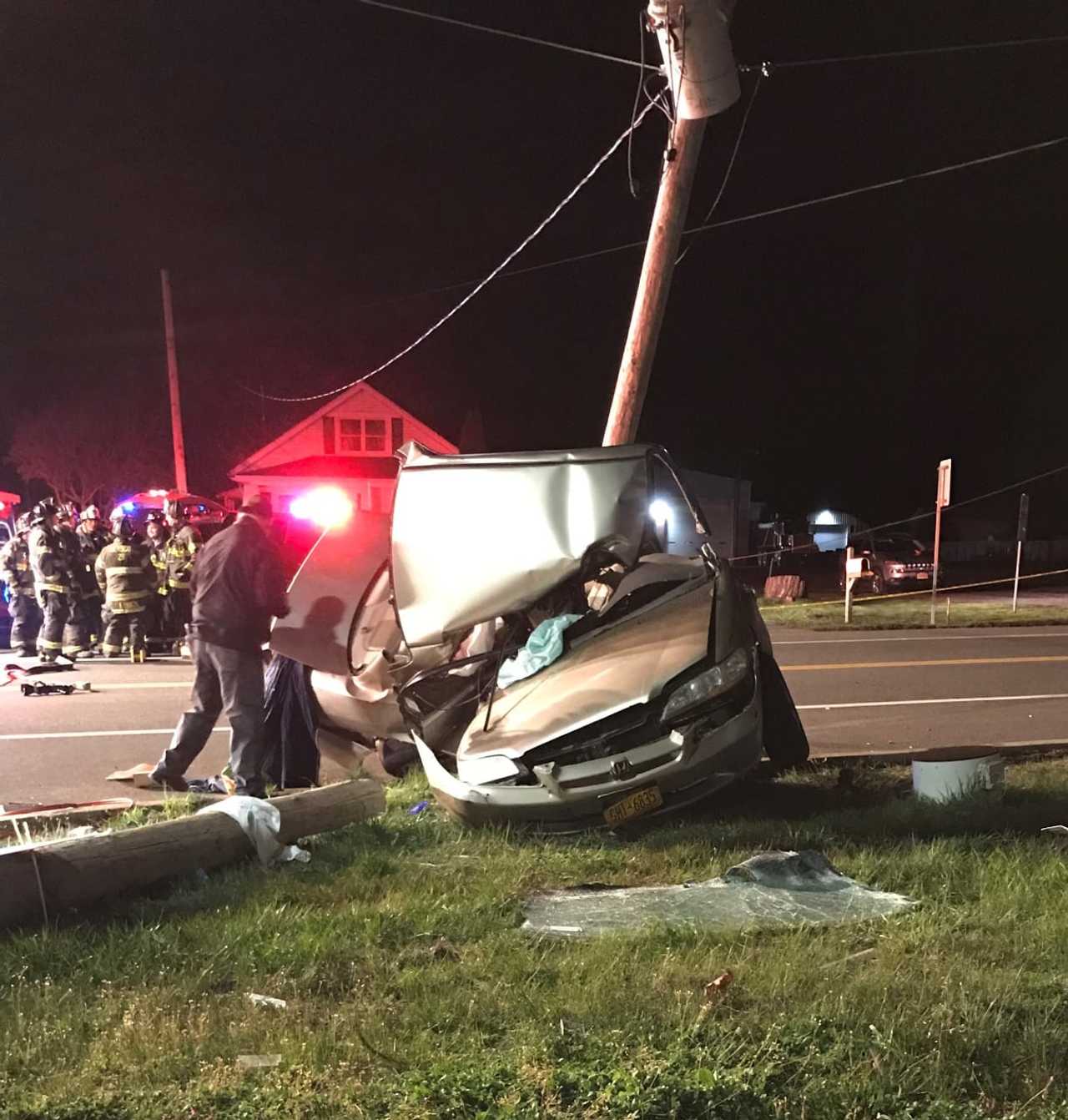 Passenger Killed After Car Crashes Into Utility Pole On Route 9W ...
