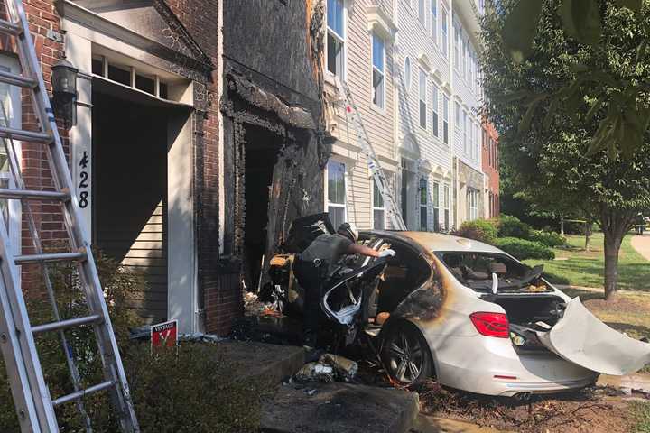 Elderly Man Dies Following Fiery Crash Into Gaithersburg Home