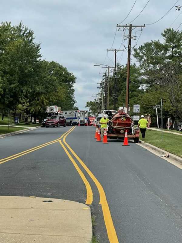 Gas Leak In Montgomery County Blocks Off Neighborhood After Construction Crews Damage Line