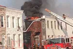 Fire Rips Through Multiple Row Homes In Baltimore