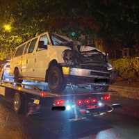 2 Hospitalized, Gallons Leaked After Van Collides With Gas Truck In Boston
