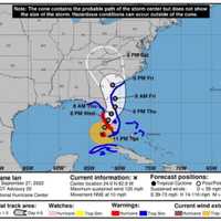 <p>According to the National Weather Service, a combination of tropical cyclone Ian to the south and strong high pressure to the northeast may bring impacts to the region beginning Friday night and persisting through the weekend.</p>