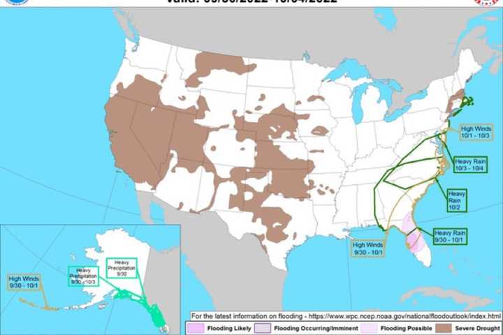 Remnants Of Hurricane Ian To Soak Maryland This Weekend