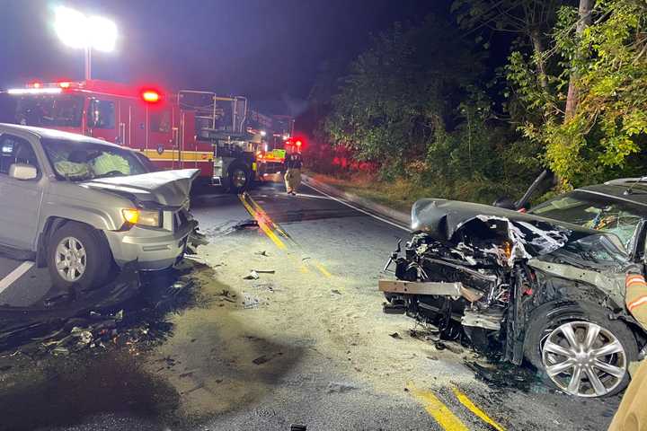 Violent Head-On Crash Outside Redland Middle School Seriously Injures, Traps At Least One