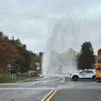 Water Main Break Turns Into Eye-Catching Geyser In Maryland
