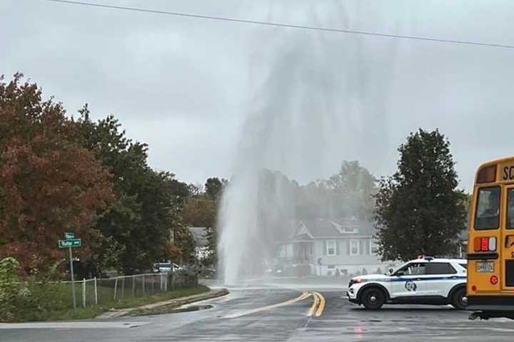 Water Main Break Turns Into Eye-Catching Geyser In Maryland