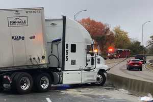 Tractor-Trailer Crash, Fuel Spill Cause Delays On I-495 South In Hopkinton