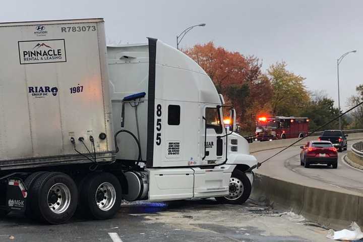 Tractor-Trailer Crash, Fuel Spill Cause Delays On I-495 South In Hopkinton