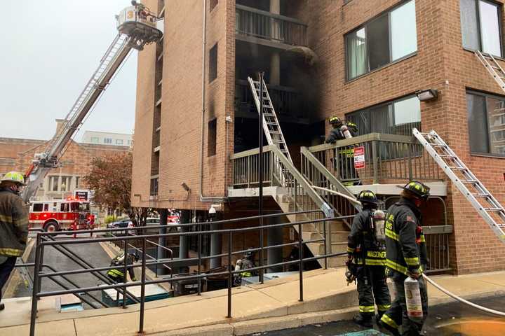 VIDEO: DC Firefighters Rescue Residents From Two-Alarm Apartment Fire