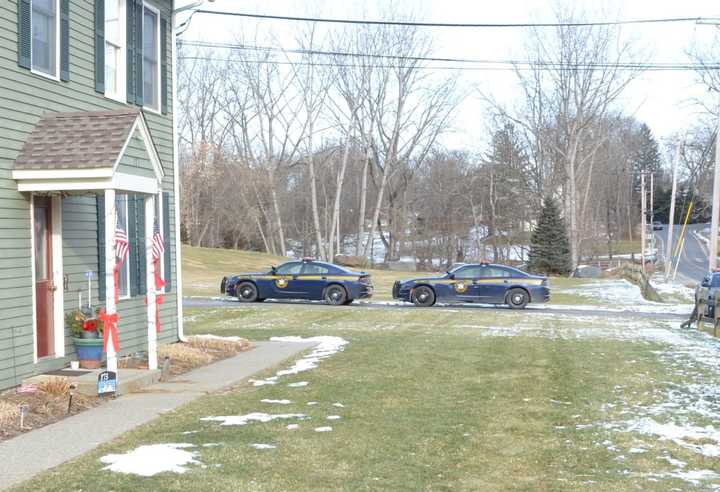 The home where the stabbing death took. place.