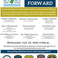 <p>A virtual town hall on community policing is planned for July 22 in Ocean County.</p>