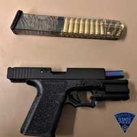 Springfield Man With Invalid Temporary Plate Nabbed For Illegal Firearm Possession, Police Say