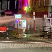 <p>First responders at the scene of the gas leak in Northwest DC.</p>