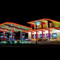 <p>Flory&#x27;s Convenience and Deli, a combo gas station and eatery in Fishkill, looks like a 1950s casino when it&#x27;s all lit up at night.</p>