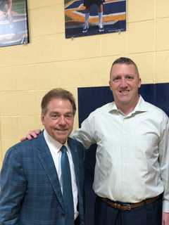 Alabama Legend Nick Saban Makes Surprise Stop At Maryland High School