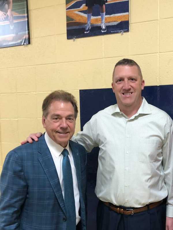 Alabama Legend Nick Saban Makes Surprise Stop At Maryland High School