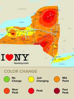 Lower Hudson Valley Will Be At Mid-Peak Foliage This Weekend
