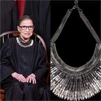 RBG's Iconic Pegasus Collar Auctioned Off In Alexandria
