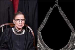 RBG's Iconic Pegasus Collar Auctioned Off In Alexandria