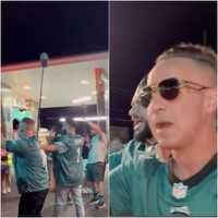 Crowds Gather To Watch 'Jersey Shore' Boys Film Commercial At Wildwood Wawa