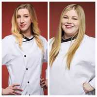 <p>Chefs Nicole "Nikki" Hanna and Amber Lancaster.</p>