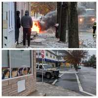 Firefighters Douse Vehicle Fire In Belleville; No Injuries Reported