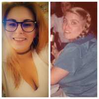 <p>Rienzo, 26, and her mom when she was around the same age.</p>