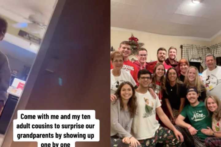 Cousins' Christmas Surprise For NJ Grandparents Goes Viral With 5.7M Views On TikTok