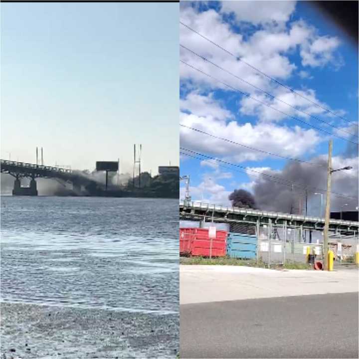 Tacony-Palmyra Bridge fire.