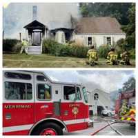 3-Alarm Fire In Merrimac Destroys Home, Sends 3 Firefighters To Hospital