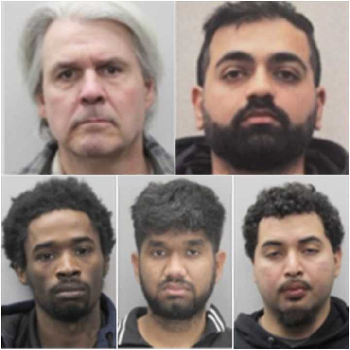 Karl Frey (top left),&nbsp;Adeel Chughtai (top right),&nbsp;Byron Crawford (bottom left),&nbsp;Joseph Nandigam (bottom middle), and&nbsp;Steven Morales, of Woodbridge.