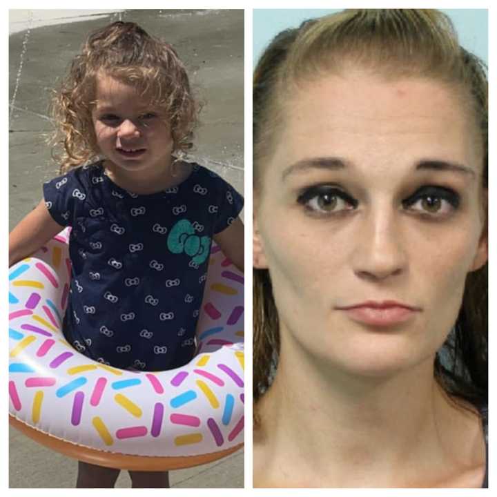 Police say Brandee Arnold, right, kidnapped her 4-year-old daughter, Cortana Concalves, on Thursday, June 22, from Springfield, Massachusetts State Police said. Arnold was driving a gray 2010 Honda Accord with Mass license plate 3SCG24.