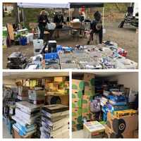 <p>Lancaster police catalogue the alleged stolen items found at John Duplease Jr.&#x27;s home and business. Investigators said he employed more than 25 people — mostly drug addicts and prolific shoplifters — to steal the items so he could resell them.</p>